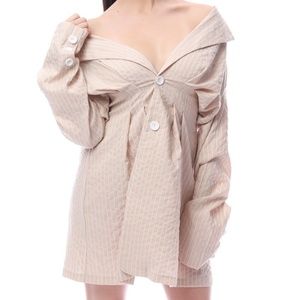 Long Sleeve Blazer Dress